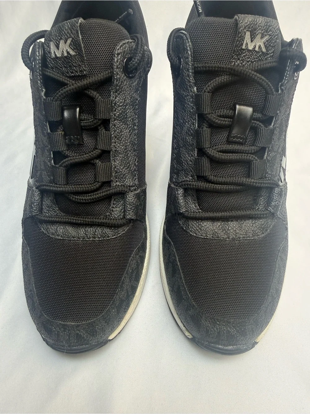 NEW Michael Kors Women’s Sami Zip Sneakers Black Multi Size 7.5M NWB Retail $130